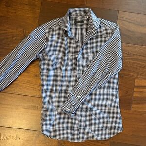 Ari Italian Men’s Dark Purple Checkered Shirt